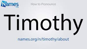 How to say speak more slowly, please! How To Pronounce Timothy Youtube