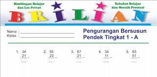 1 april 2006 terjual 500 lembar obligasi 12 nominal 100000lembar kurs 102. Soal Pengurangan Bersusun Pendek Bisa Didownload Bimbel Brilian