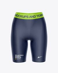 Download Women S Leggings Shorts Front View In Apparel Mockups On Yellow Images Object Mockups