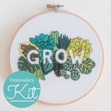 You can leave the created embroidery hoop art and hang it on the wall, decorating your interior with it. 75 Modern Embroidery Kits For Beginners Cleverpedia