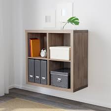 Wall mounted and floating shelves(24). Kallax Shelf Unit Walnut Effect Light Gray 30 3 8x30 3 8 Ikea