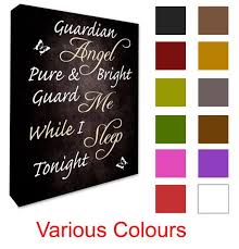 Guardian Angel Guard Me While I Sleep Quote Canvas Prints Etsy Canvas Quotes Angel Guard Canvas Print Wall