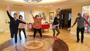 Intro offer = £25.00 for two weeks!. Surbiton Care Home Treats Staff To Well Being Week Including Laughter Yoga With Lady Haha Inyourarea Community
