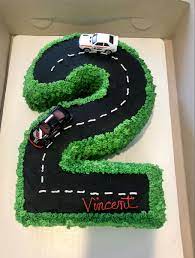 Car birthday cake for 2 year old boy. 2 Year Old Birthday Cars Birthday Cake Cars Theme Cake Cars Theme Birthday Party
