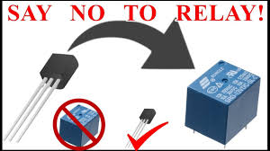 Relays are electromechanical devices that use an electromagnet to operate a pair of movable the sensitivity and current gain of a relay switch circuit can be greatly increased by using a darlington pair of the circuit below shows how to interface a relay using a mosfet switch. How To Use Transistor As Relay Npn Transistor As Dc Switch Best Relay Alternate For Arduino Youtube