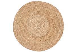 Heavy duty coir monogrammed c door mat. Handmade Round Jute Rug Plain Natural 160x160cm Matt Blatt