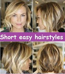 Short Easy Hairstyles Low Maintenance Hair Easy Hairstyles Short Hair Styles Easy