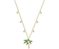 Swarovski 5375301 Multi Coloured Gold Plating Lime Palm Tree Necklace Http Www Larsampad Com Swarovski 5 Palm Tree Necklace Tree Necklace Swarovski Necklace