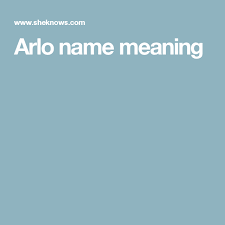 Arlo Names With Meaning Names Lyle