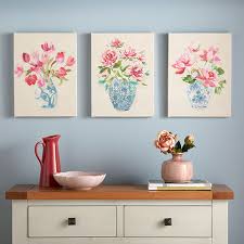 Like something passed down through the family, this floral ginger jar maintains its classic color palette of blue and white. Floral Ginger Jars Printed Canvas Wall Art