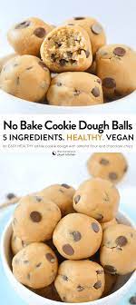 No Bake Cookie Dough Balls Easy Healthy Vegan Snack Nobake Cookiedough Almondflour Coconutflour Vega In 2020 Vegan Snack Recipes Healthy Snacks Easy Vegan Snacks