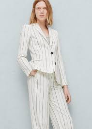 Black And White Pinstripe Suit Womens Pinstripe Suit Blazer Women Mango Usa Blazer Suit Women Blazer Fashion Pinstripe Suit