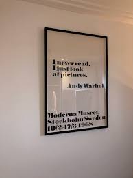 Musings about warhol, pop art, life, and entertainment. Andy Warhol Quote Print Village