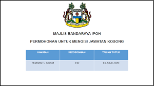 Jawatan kosong di cimb bank berhad. Majlis Bandaraya Ipoh Mbi Menawarkan 240 Jawatan Pembantu Awam Kelayakan Minima Pmr Infomalaysiakini