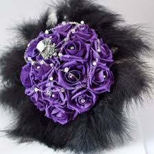 Maybe you would like to learn more about one of these? Artificial Purple Rose Skull Bouquet Gothic Wedding Flowers Pink Corsage