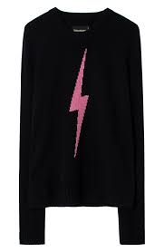 Zadig Voltaire Delly C Flash Lightning Bolt Cashmere Sweater Nordstrom Flash Lightning Bolt Cashmere Sweaters Sweaters
