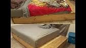 Acme furniture louis philippe 23870f full bed, antique gray. Allewie Queen Platform Bed Frame With 4 Drawers Storage And Headboard Diamond Stitched Button Tufte Youtube