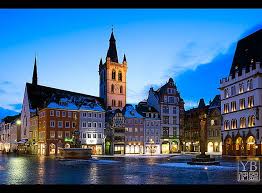 Trier St Gangolf Church Rising Over Market Square Cities In Germany Landscape Photographers Outdoor And Landscape