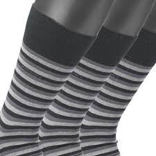 Men Socks In Grey Striped From Jockey Up To Size 46 In 3 Pack