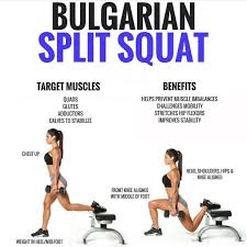 Bulgarian Split Squats Want An Awesome Leg Exercise That Gives You A Ton Of Value These Work Your Glutes Qua Leg Workout Bulgarian Split Squats Split Squat