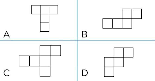 The objective is to use the buttons below to make each of the six faces contain squares of one colour. Choose Which Of These Is The Net Of A Cube Brainly In