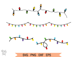 Download Christmas Lights Svg String Of Christmas Lights Svg By Lovely Graphics Thehungryjpeg Com