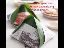 Pasar tani and big breakfast on sunday via catzscafe1.blogspot.com. Cara Bungkus Nasi Lemak Daun Pisang Dengan Kemas Youtube Nasi Lemak Pisang Lemak