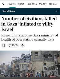 Israel Ministry of Foreign Affairs - From The Telegraph: “The number of  civilians killed in the Gaza conflict has been inflated to portray Israel  as deliberately targeting innocent people, a report claims.” “