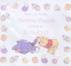 5 out of 5 stars. Classic Pooh Cross Stitch Birth Sampler