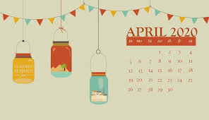 April 2020 Desktop Calendar Wallpaper In 2020 Desktop Wallpaper Calendar Calendar Wallpaper Desktop Calendar