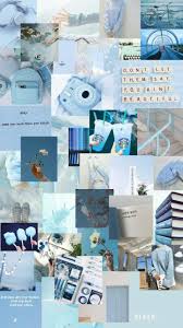  Blue Soft Wallpaper Lockscreen Wallpaper Ponsel Dinding Gambar Kartu Lucu