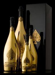 Black Ace Of Spades Bottle Black Gold Champagne Armand De Brignac Champagne Gold