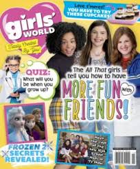 Girls' world magazine gives girls the scoop on all the fashion, style, and celebrity news they crave while promoting positive body image and providing information and advice in order to develop into. Girl S World December 2019 Free Pdf Magazine Download