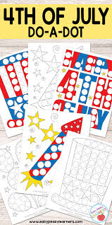 If you are still looking to supplement, this is our favorite kindergarten workbook. Free 4th Of July Do A Dot Printables Easy Peasy Learners