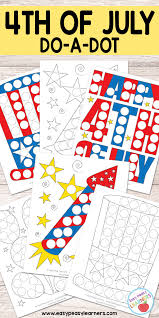We have counting worksheets, word scramble, matching worksheets and more all with a fun independence day theme including flags, fireworks and fun. Free 4th Of July Do A Dot Printables Easy Peasy Learners