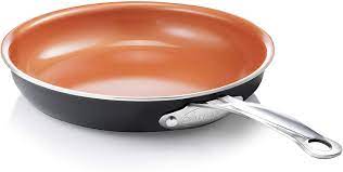 We tested and reviewed the red copper, blue diamond and granite rock! Amazon Com Gotham Steel 9 5 Frying Pan Nonstick Copper Frying Pans With Durable Ceramic Coating Nonstick Frying Pans Nonstick Skillet Copper Pans Nonstick Egg Pan Omelet Pan Cookware 100 Pfoa Free Kitchen