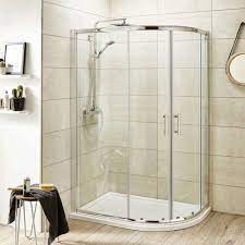 Pacific Offset Quadrant Shower Enclosure With Tray Online Quadrant Shower Quadrant Shower Enclosures Shower Enclosure