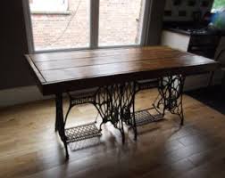 Popular Items For Rustic Dining Table On Etsy Sewing Machine Tables Old Sewing Machines Dining Table