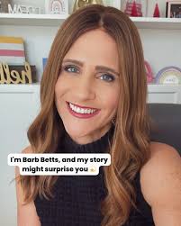 Hey, I'm Barb! 👋🏻 Here's what I know for sure—people don't connect with  perfection, they connect with what's real. The moment I stopped trying to  be what I thought I should be