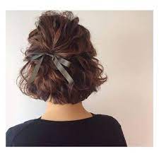 16 Pretty Ribbon Hairstyles From Pinterest Short Hair Updo Braids For Short Hair Ribbon Hairstyle