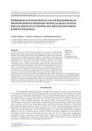 Biasanya beberapa orang sering bercakap seperti tumbuhan itu akhirnya mengalami pertumbuhan yang cepat, binatang yang aku pelihara telah berkembang biak. Pdf Pemberdayaan Masyarakat Dalam Pengembangan Ekonomi Kreatif Berbasis Tri Hita Karana Di Desa Binaan Abang Batu Dinding Kecamatan Kintamani Kabupaten Bangli