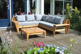 What types of materials are the garden sofas made of? Build Your Own Outdoor Sofa Design Plans