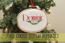 Featured pattern of the week: Free Cross Stitch Alphabet For Personalized Christmas Ornaments Catholic Sprouts