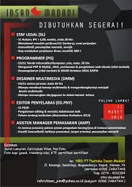 Outsourcing, general supplier, mechanical, electrical contractor pt. Lowongan Kerja Pt Pustaka Insan Madani Ppkk Isi Yogyakarta