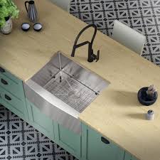 Total ratings 2, $747.00 new. Allora Usa Kh 2721f R15 Combo 27 X 21 X 10 Farmhouse Apron Handmade Undermount Single Bowl Stainless Steel Kitchen Sink Kralsu Sink And Faucet Supplies