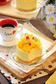 Gefrorene Mangofruchtkremeis Kuchen Durchmesser 7 5 Cm Hohe Von Etwa 5 Cm Hohler Runder Form 4 Oder 6 Cake 1 Wurde Krusten V Mango Mousse Frozen Cake Food