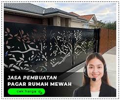 Model pagar minimalis desain & contoh gambar terbaru yang modern, dari: 57 Desain Pagar Besi Hollow Minimalis Trend Update 2020