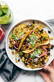 Brussels Sprouts Tacos Pinch Of Yum Recipe Veggie Tacos Food Recipes