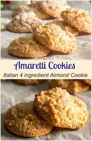 Amaretti Cookies A Sweet Italian Almond Cookie Crispy On The Outside And Chewy On The Inside Coo Amaretti Cookies Italian Almond Cookies Italian Cookie Recipes