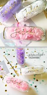 Monogram Stemless Glasses Gifts For Wedding Party Personalized Champagne Flutes Bridal Party Gifts